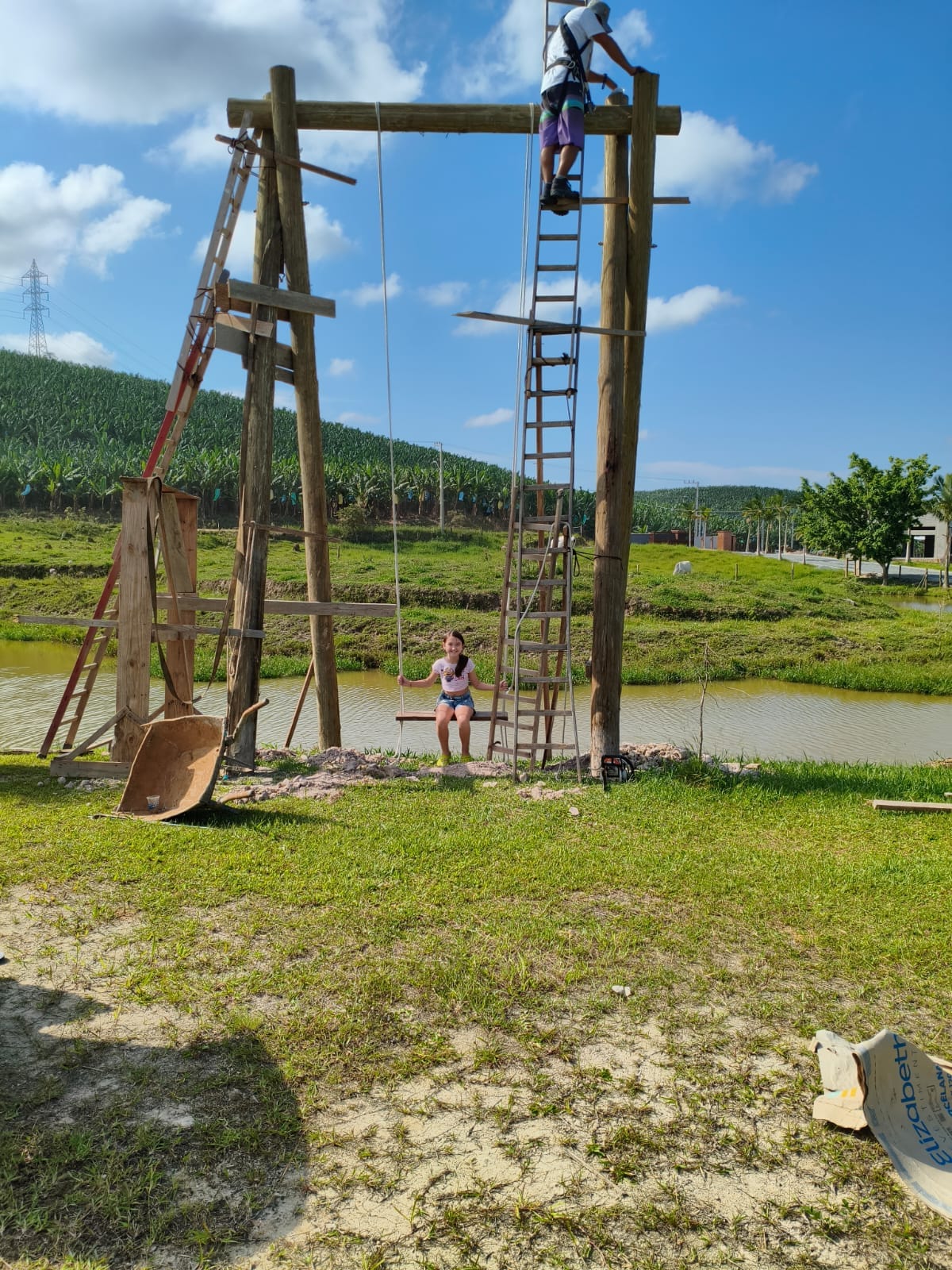 Registro da obra do Sítio Alto Padrão em propriedade rural