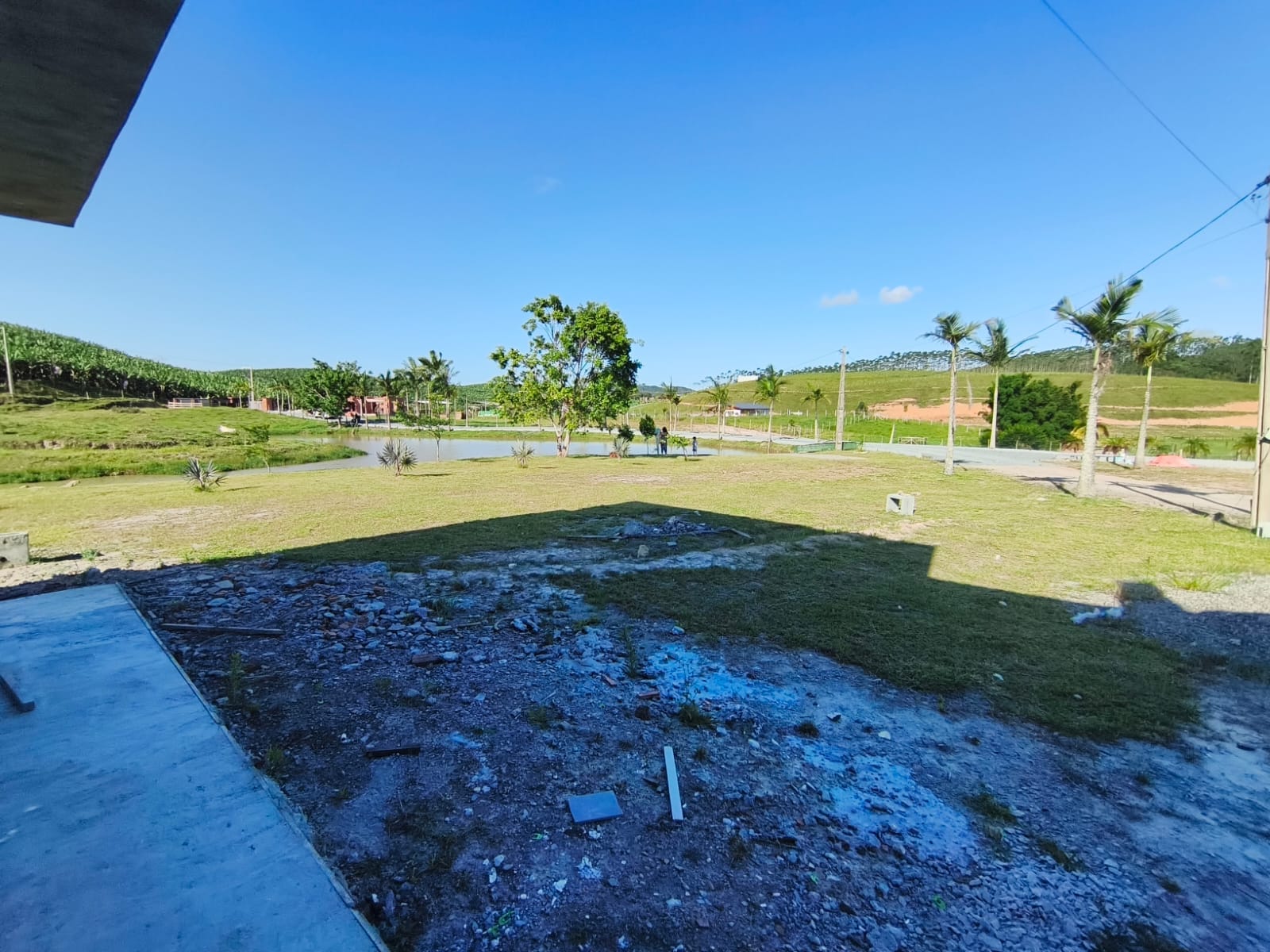 Registro da residência do Sítio Alto Padrão em construção