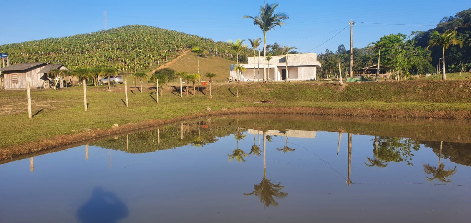 Registro da obra do Sítio Alto Padrão em andamento